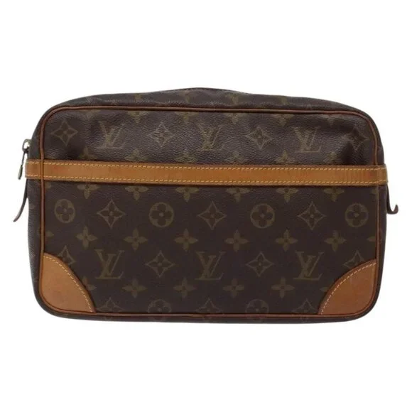 LOUIS VUITTON Monogram Compiegne 28 Clutch Bag - Picture 2 of 16